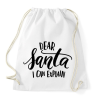 PRINTFASHION Dear Santa - Sportzsák, Tornazsák - Fehér