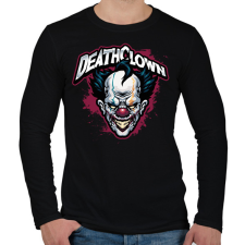 PRINTFASHION Death Clowns - Férfi hosszú ujjú póló - Fekete férfi póló