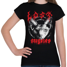 PRINTFASHION Death Metal Lost Angeles - Női póló - Fekete