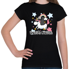 PRINTFASHION Death Metal - Női póló - Fekete