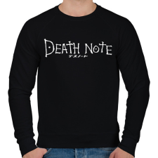 PRINTFASHION Death note (fehér) - Férfi pulóver - Fekete férfi pulóver, kardigán