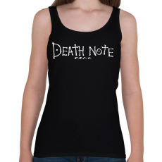 PRINTFASHION Death note (fehér) - Női atléta - Fekete