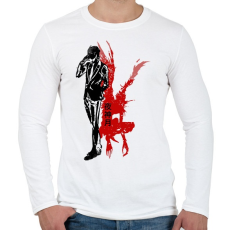 PRINTFASHION Death note - Férfi hosszú ujjú póló - Fehér