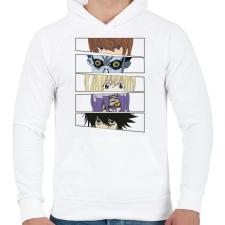 PRINTFASHION Death Note - Szemek - Férfi kapucnis pulóver - Fehér női pulóver, kardigán
