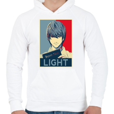 PRINTFASHION Death Note - Yagami - Férfi kapucnis pulóver - Fehér női pulóver, kardigán