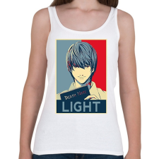 PRINTFASHION Death Note - Yagami - Női atléta - Fehér női trikó