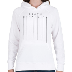 PRINTFASHION Death Stranding - Női kapucnis pulóver - Fehér