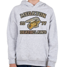 PRINTFASHION Deathclaws - Gyerek kapucnis pulóver - Sport szürke gyerek pulóver, kardigán