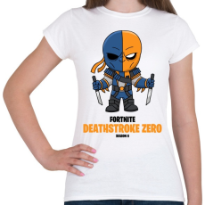 PRINTFASHION Deathstroke Zero - Fortnite Season 6 - Női póló - Fehér