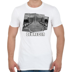 PRINTFASHION Debreceni egyetem (GTA stílus) - Férfi póló - Fehér