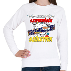 PRINTFASHION Decemberi szupererő - Női pulóver - Fehér