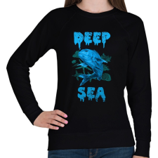 PRINTFASHION deep sea - Női pulóver - Fekete női pulóver, kardigán