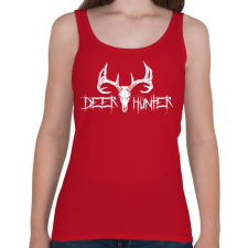 PRINTFASHION Deer Hunter White - Női atléta - Cseresznyepiros női trikó