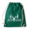 PRINTFASHION Deer Hunter White - Sportzsák, Tornazsák - Sötétzöld