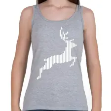 PRINTFASHION Deer - Női atléta - Sport szürke női trikó