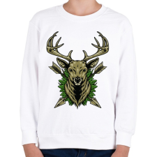 PRINTFASHION DeerHunter - Gyerek pulóver - Fehér gyerek pulóver, kardigán