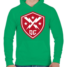 PRINTFASHION Def club - Férfi kapucnis pulóver - Zöld