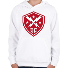 PRINTFASHION Def club - Gyerek kapucnis pulóver - Fehér