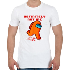 PRINTFASHION Definitely not me - Among Us - Férfi póló - Fehér férfi póló