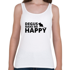 PRINTFASHION Degus make me happy - Női atléta - Fehér