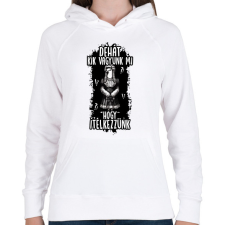 PRINTFASHION Dehát kik vagyunk mi hogy ítélkezzünk?! - Női kapucnis pulóver - Fehér női pulóver, kardigán