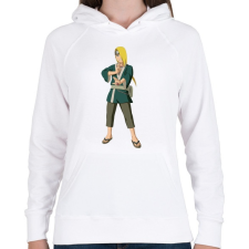 PRINTFASHION Deidara - Női kapucnis pulóver - Fehér női pulóver, kardigán