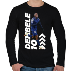 PRINTFASHION Dembele - Férfi hosszú ujjú póló - Fekete