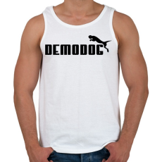 PRINTFASHION Demodog - Férfi atléta - Fehér