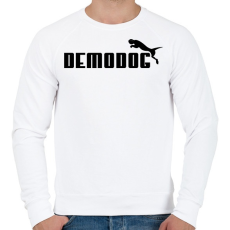 PRINTFASHION Demodog - Férfi pulóver - Fehér