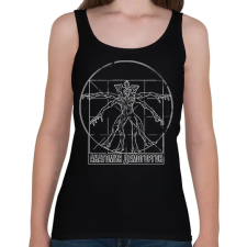 PRINTFASHION Demogorgon Anatomy - Női atléta - Fekete női trikó
