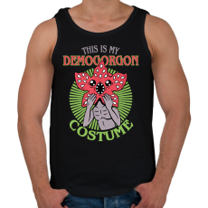 PRINTFASHION Demogorgon costume - Férfi atléta - Fekete