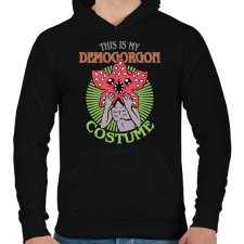 PRINTFASHION Demogorgon costume - Férfi kapucnis pulóver - Fekete férfi pulóver, kardigán