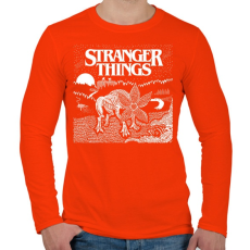 PRINTFASHION Demogorgon ST - Férfi hosszú ujjú póló - Narancs