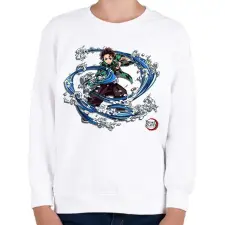 PRINTFASHION demon_1 - Gyerek pulóver - Fehér gyerek pulóver, kardigán