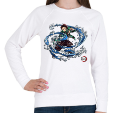 PRINTFASHION demon_1 - Női pulóver - Fehér női pulóver, kardigán