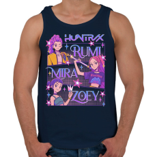 PRINTFASHION Demon Hunters - Férfi atléta - Sötétkék