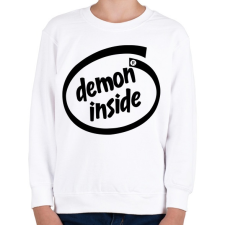 PRINTFASHION Demon Inside - Gyerek pulóver - Fehér gyerek pulóver, kardigán