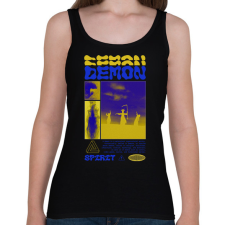 PRINTFASHION Demon - Női atléta - Fekete női trikó
