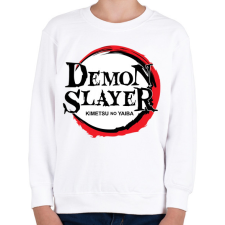 PRINTFASHION Demon Slayer minta - Gyerek pulóver - Fehér gyerek pulóver, kardigán
