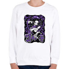 PRINTFASHION Demon Slayer Nezuko Kamado - Gyerek pulóver - Fehér