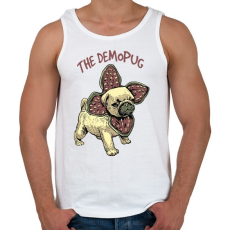 PRINTFASHION Demopug - Férfi atléta - Fehér