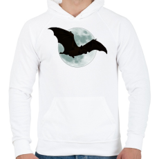 PRINTFASHION Denevér - Férfi kapucnis pulóver - Fehér