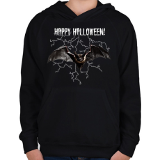 PRINTFASHION Denevér - Gyerek kapucnis pulóver - Fekete