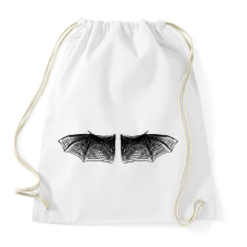 PRINTFASHION Denevérszárny (fekete-fehér) - Sportzsák, Tornazsák - Fehér tornazsák