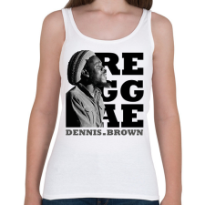 PRINTFASHION Dennis Brown - Női atléta - Fehér női trikó