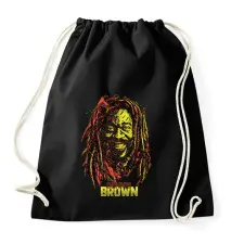 PRINTFASHION Dennis Brown - Reggae - Sportzsák, Tornazsák - Fekete tornazsák