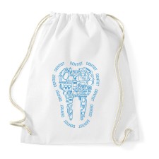 PRINTFASHION Dentist - Sportzsák, Tornazsák - Fehér tornazsák