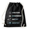 PRINTFASHION Dentist (white) - Sportzsák, Tornazsák - Fekete