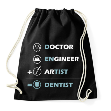 PRINTFASHION Dentist (white) - Sportzsák, Tornazsák - Fekete tornazsák