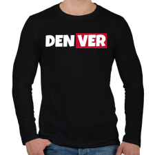 PRINTFASHION DENVER - Férfi hosszú ujjú póló - Fekete férfi póló